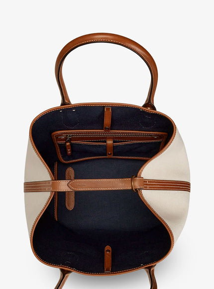 Polo Ralph Lauren Canvas Shopping Bag With Embroidered Logo
