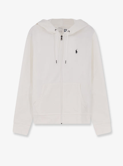 Polo Ralph Lauren Cotton Blend Sweatshirt With Iconic Logo White