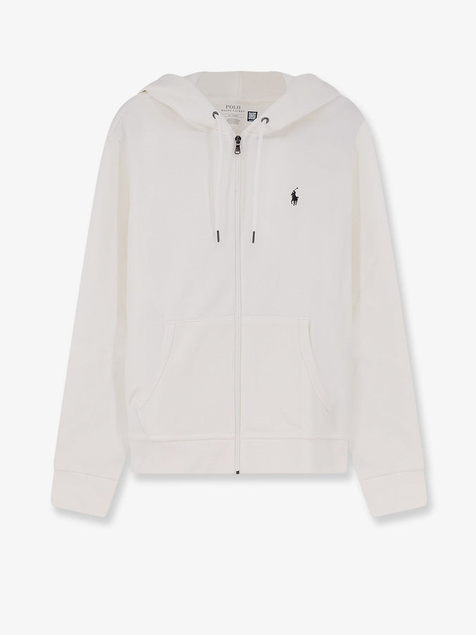 Polo Ralph Lauren Cotton Blend Sweatshirt With Iconic Logo White