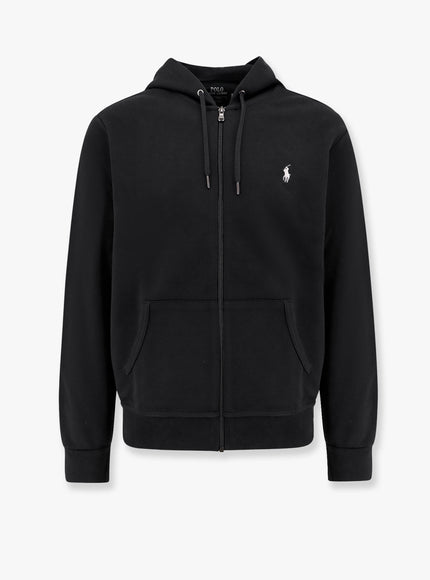 Polo Ralph Lauren Cotton Blend Sweatshirt With Embroidered Logo On The Front Polo Black