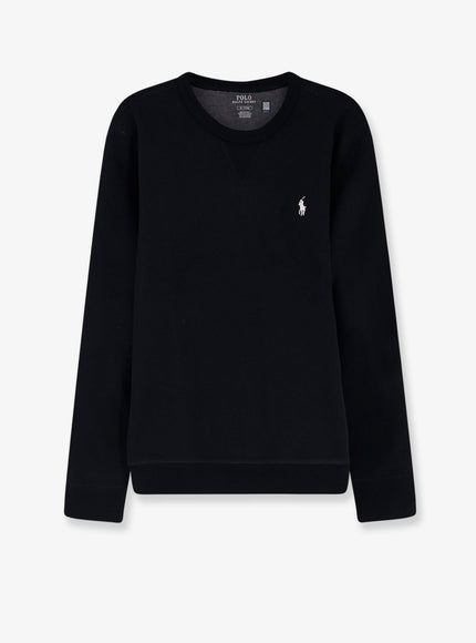 Polo Ralph Lauren Cotton Blend Sweatshirt With Front Embroidered Logo Polo Black Cream Pp