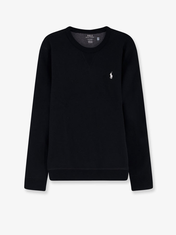 Polo Ralph Lauren Cotton Blend Sweatshirt With Front Embroidered Logo Polo Black Cream Pp