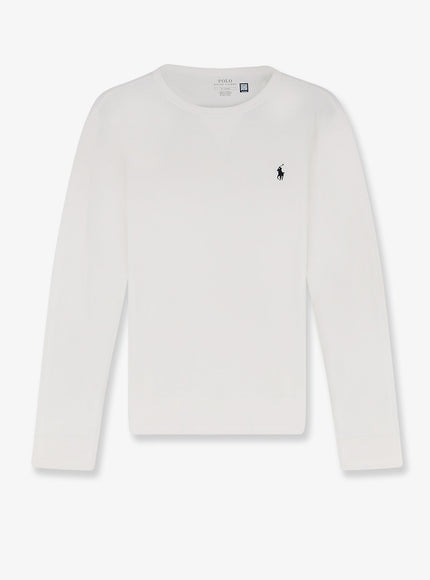 Polo Ralph Lauren Cotton Blend Sweatshirt With Iconic Embroidery White
