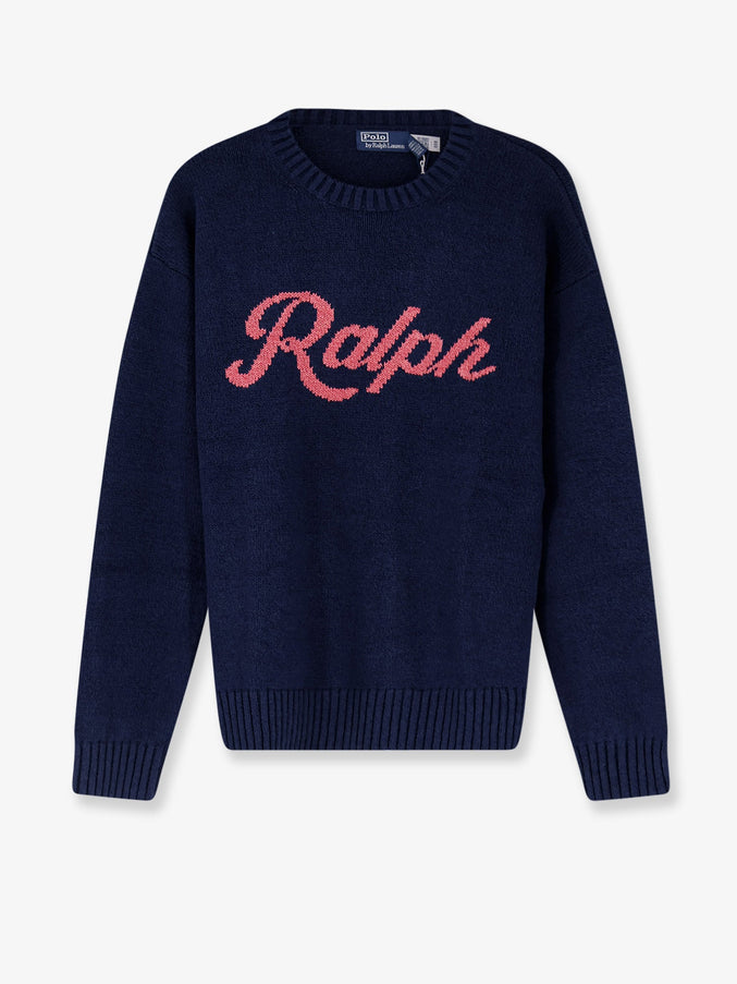 Polo Ralph Lauren Cotton And Linen Blend Sweatshirt Dark Cobalt Combo