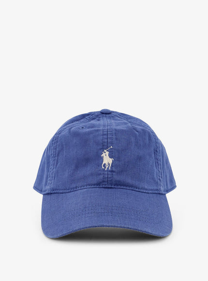 Polo Ralph Lauren Linen Hat With Embroidered Logo On The Front Uni Dusty Azure