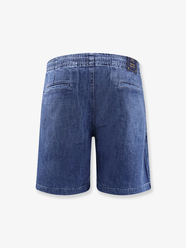 Polo Ralph Lauren Denim Bermuda Shorts With Embroidered Logo On The Front