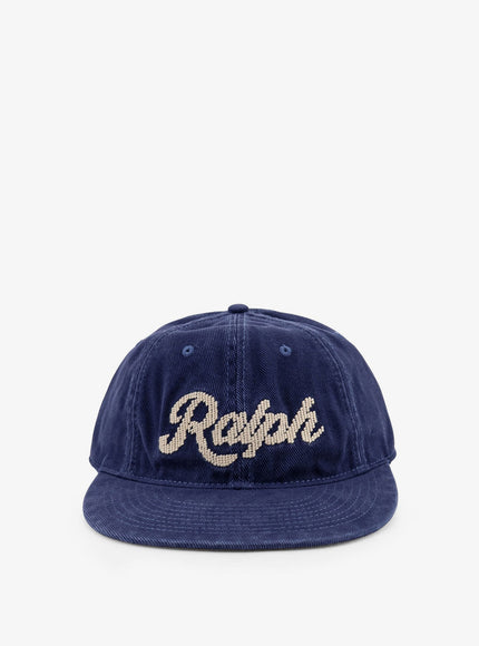 Polo Ralph Lauren Denim Hat With Logo On The Front Uni Newport Navy X