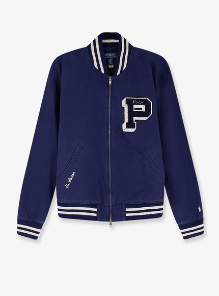 Polo Ralph Lauren Cotton Bomber Con Patch Logo Newport Navy