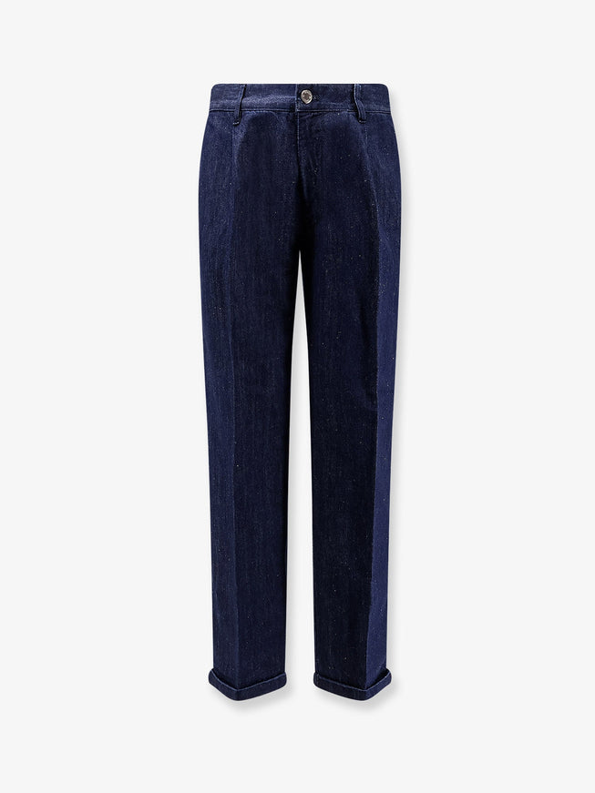 Pt Torino Lord Jeans In Cotton And Linen Blend Denim