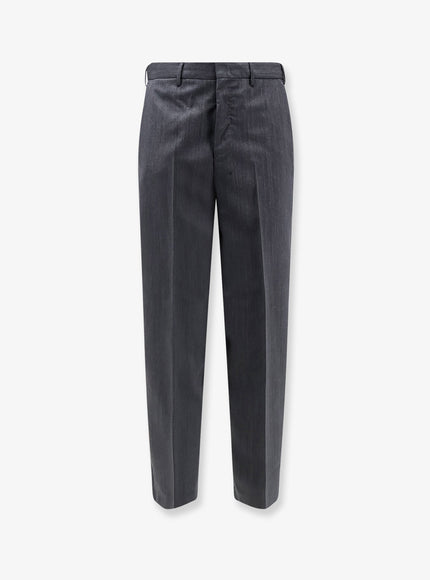 Pt Torino Dandy Deluxe Virgin Wool Trousers Grigio Antracite