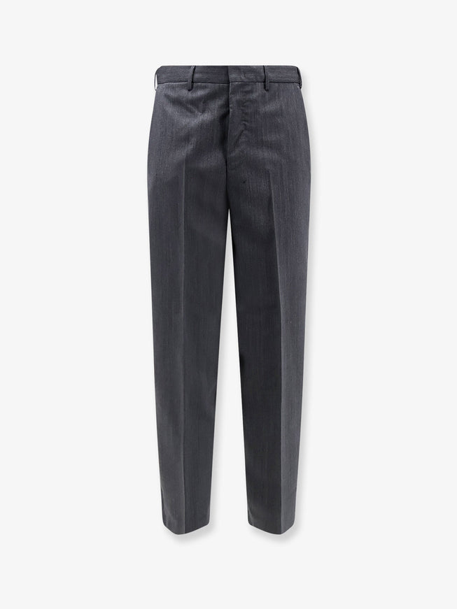 Pt Torino Dandy Deluxe Virgin Wool Trousers Grigio Antracite