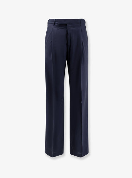 Pt Torino Edge Quindici Virgin Wool Trousers Blu