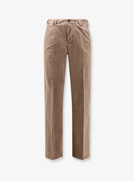 Pt Torino Reworked Michael Deluxe Cotton Trousers Tortora