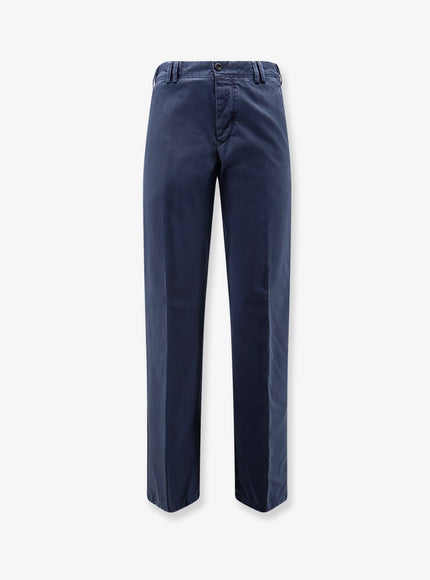 Pt Torino Reworked Michael Deluxe Cotton Trousers Navy Scuro