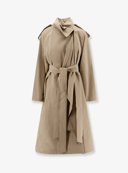 R2W Lumira Linen And Cotton Trench 1 Khakibeige
