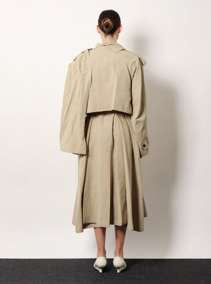 R2W Lumira Linen And Cotton Trench