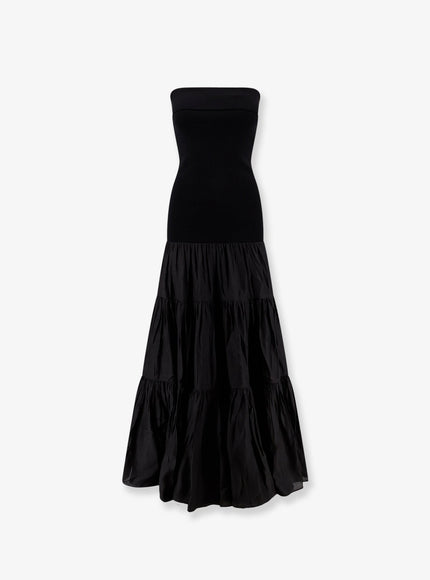 R2W Pev Off Shoulder Long Dress Black