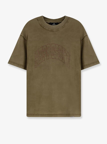 Represent Embellished Represent Cotton T-Shirt Vintage Khaki