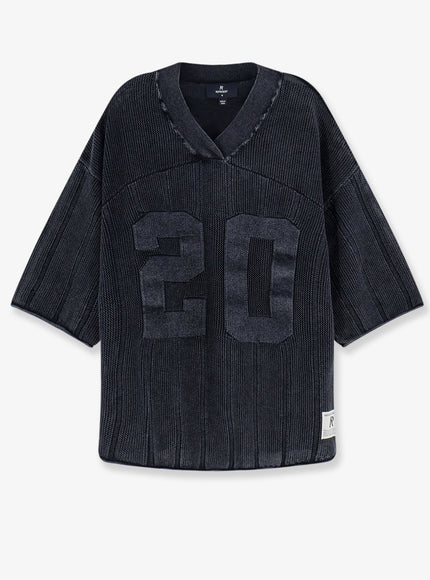 Represent Cotton Sweater With Logo Patch On The Bottom Vintage Grey
