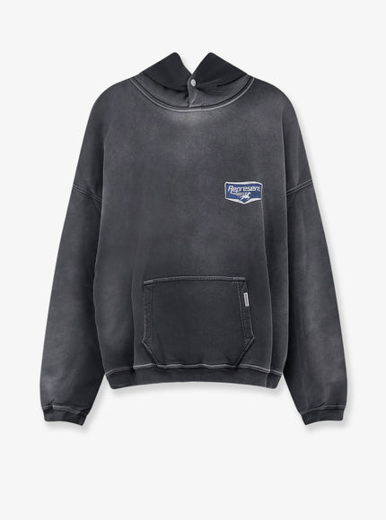 Represent Cotton Sweatshirt Stained Black