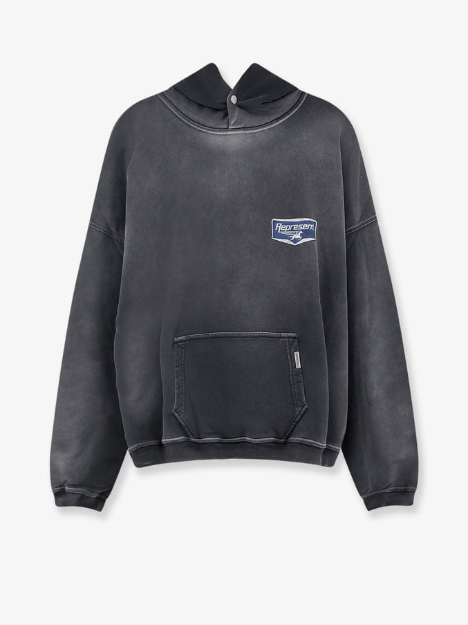 Represent Cotton Sweatshirt Stained Black