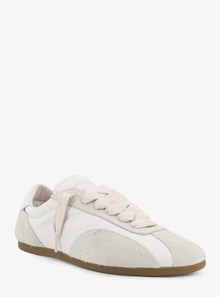 Represent Leather And Suede Sneakers With Engraved Logo On The Tongue