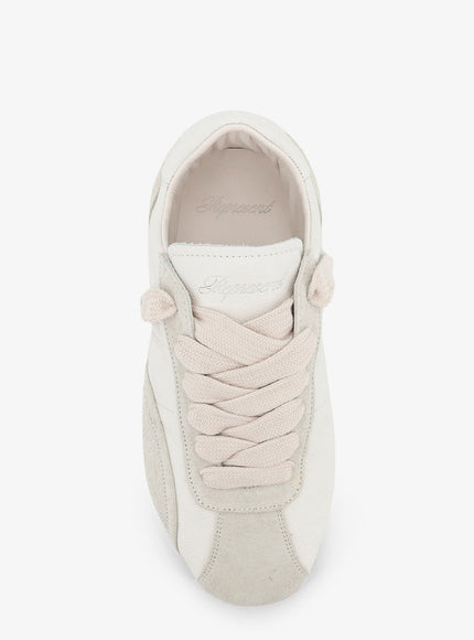 Represent Leather And Suede Sneakers With Engraved Logo On The Tongue