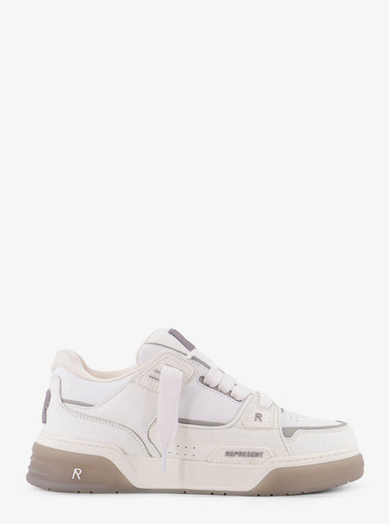 Represent Studio Leather Sneakers White Grey