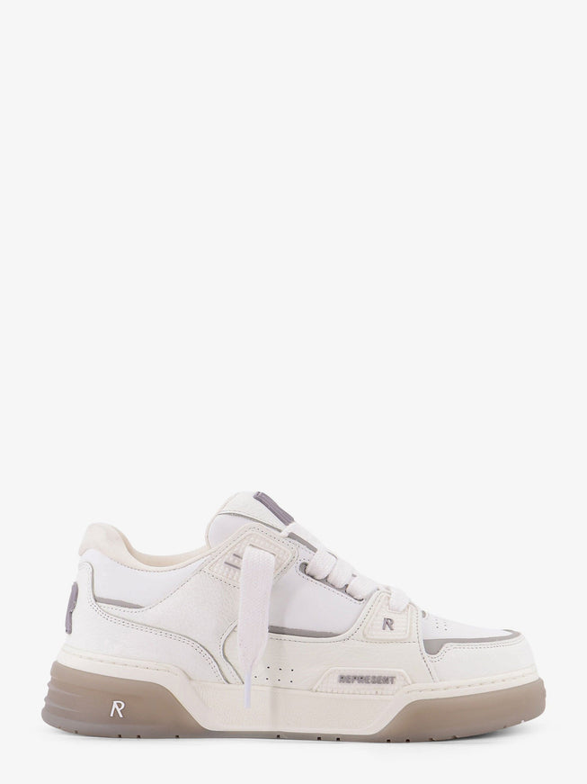 Represent Studio Leather Sneakers White Grey
