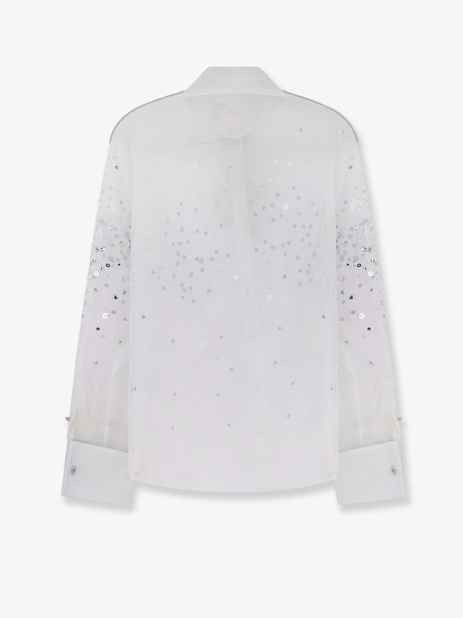Retrofete Eugenia Shirt With All-Over Rhinestone Details