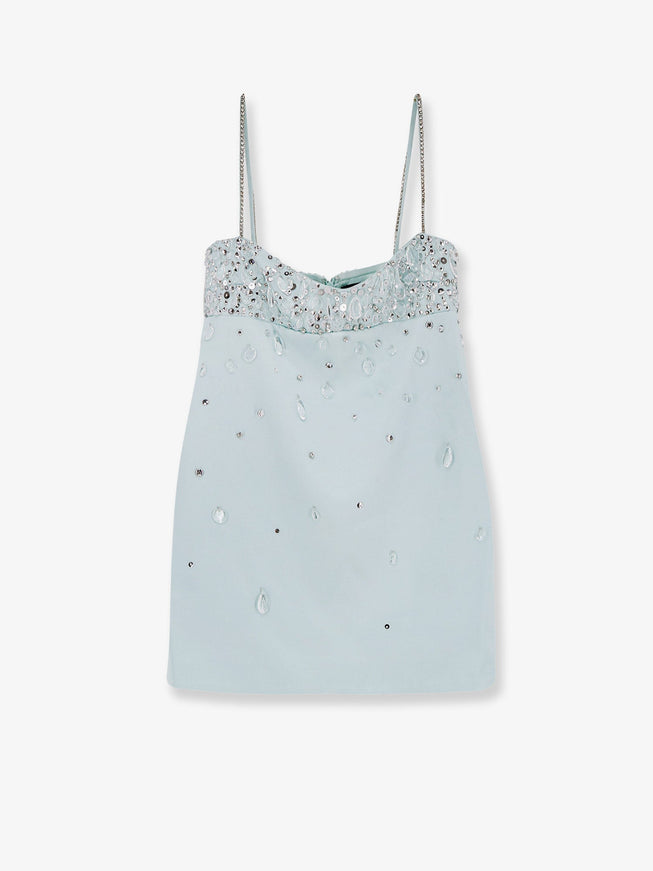 Retrofete Seychelles-Lorelai Satin Mini Dress Seychelles