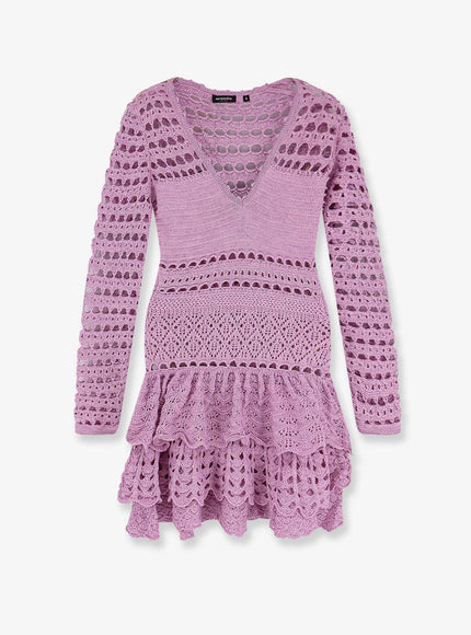 Retrofete Lujan Mini Dress Metallic Lavande
