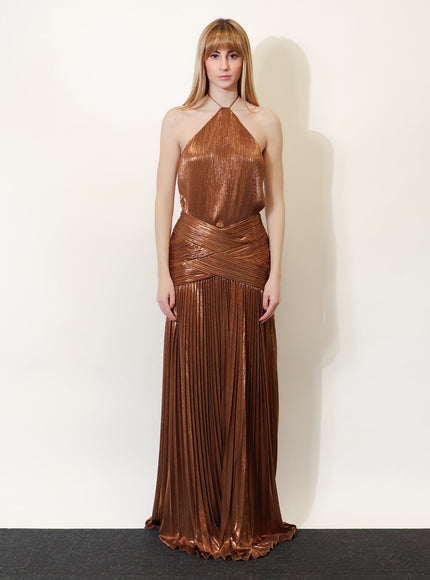 Retrofete Amberley Pleated Dress