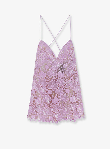 Retrofete Kamala Short Dress With All-Over Sequin Detail Lavande