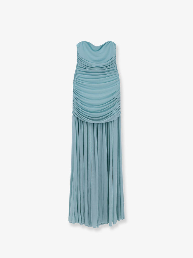 Retrofete Stretch Fabric Adele Long Dress Seychelles