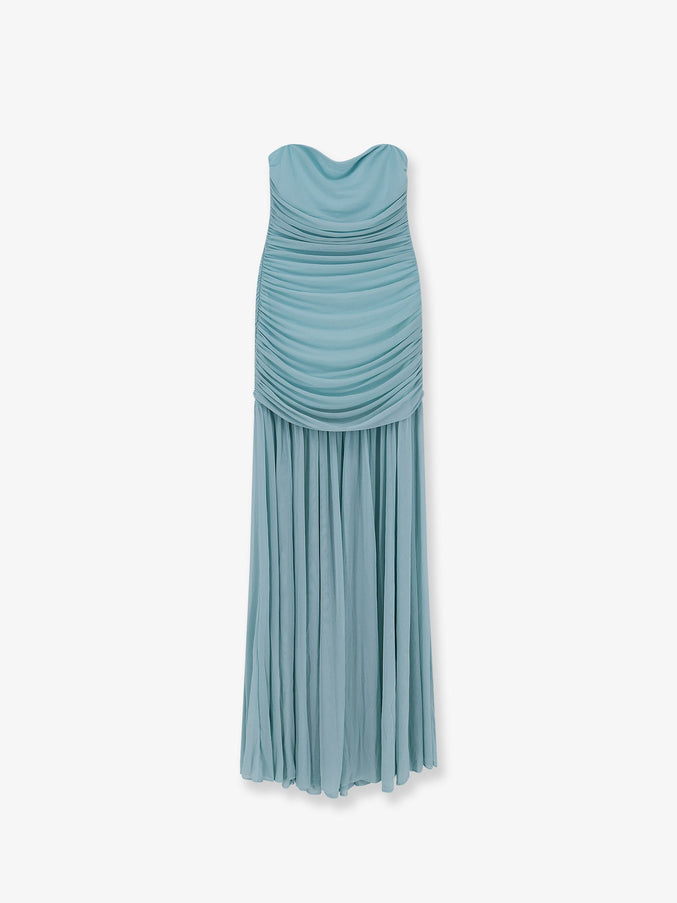Retrofete Stretch Fabric Adele Long Dress Seychelles