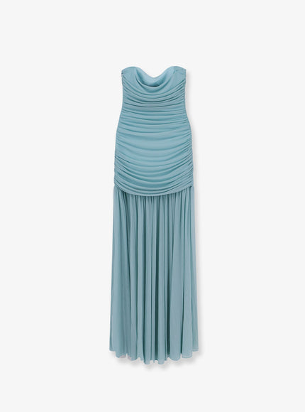 Retrofete Stretch Fabric Adele Long Dress