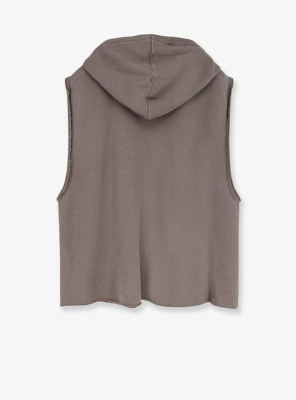 Rick Owens Sleeveless Organic Cotton Sweatshirt