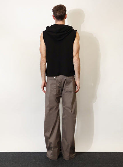 Rick Owens Sleeveless Organic Cotton Sweatshirt