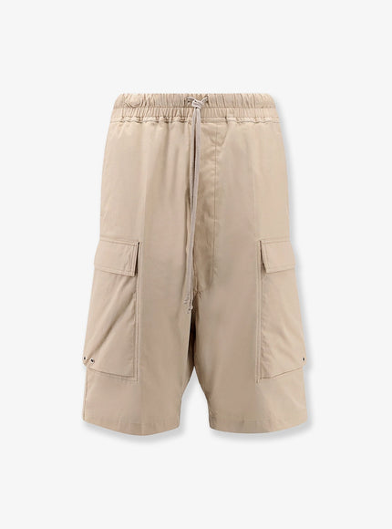 Rick Owens Certified Cotton Cargo Shorts Sand