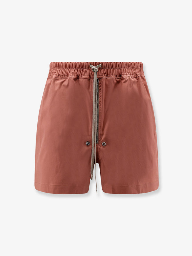 Rick Owens Bela Organic Cotton Shorts Coral