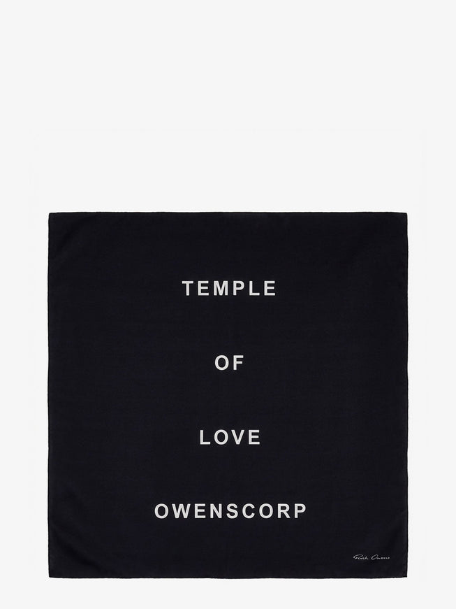 Rick Owens Modal And Silk Blend Scarf Uni Black Milk