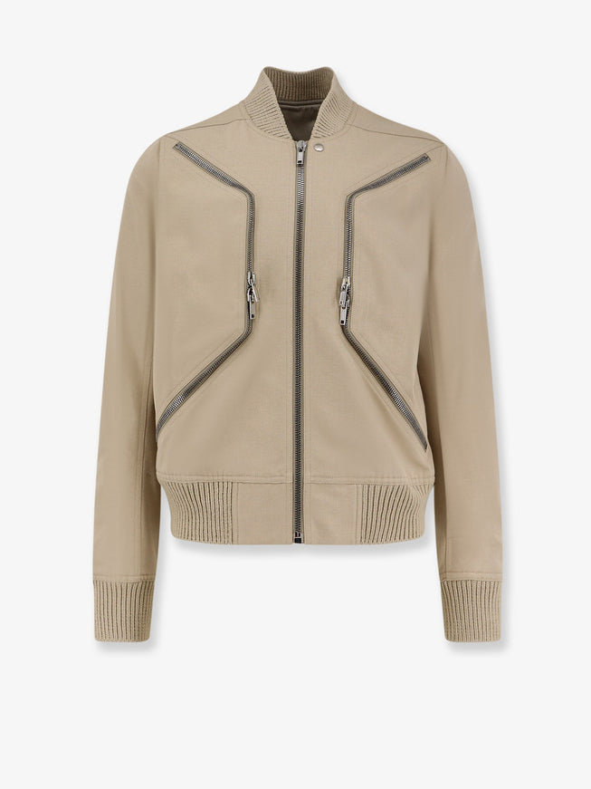 Rick Owens Heizer Flight Organic Cotton Jacket Sand