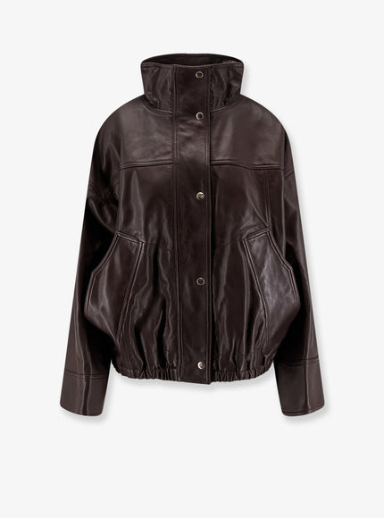 Rohe Oversized Leather Jacket Earthy