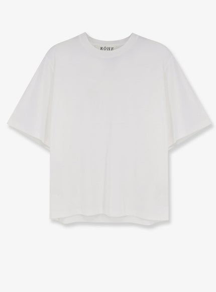 Rohe Cotton Blend T-Shirt Offwhite