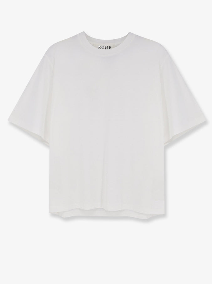Rohe Cotton Blend T-Shirt Offwhite