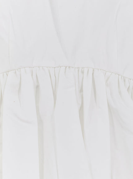 Rohe Voluminous Peplum Cotton Tank Top