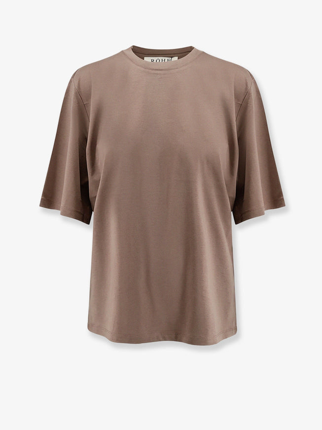 Rohe Cotton, Modal And Silk Blend T-Shirt Taupe