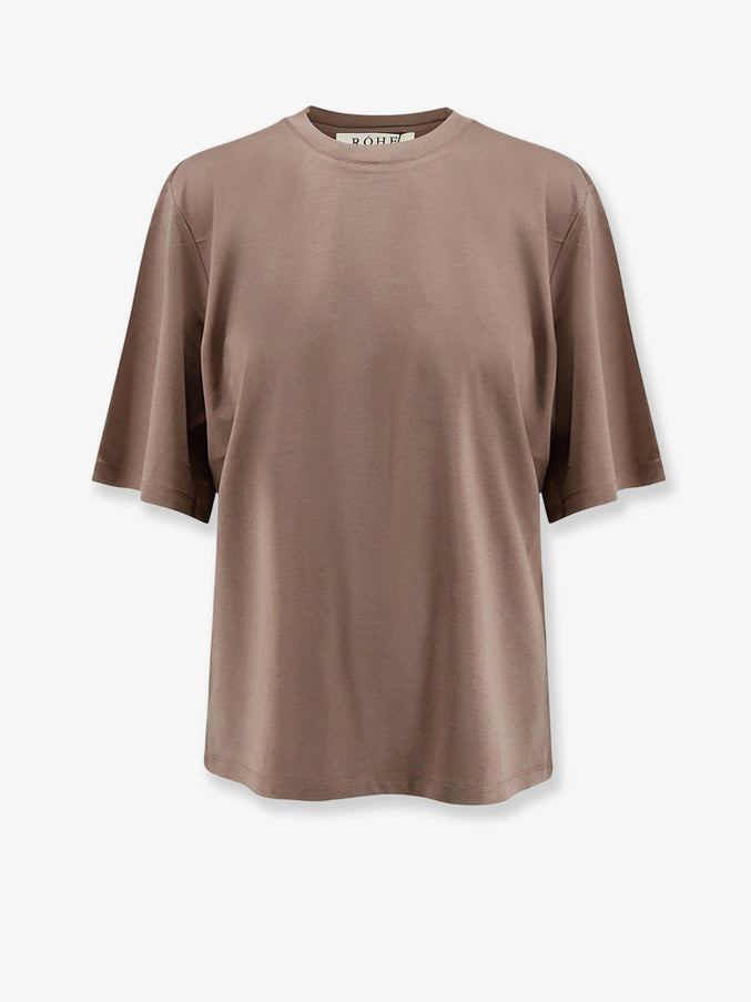 Rohe Cotton, Modal And Silk Blend T-Shirt Taupe