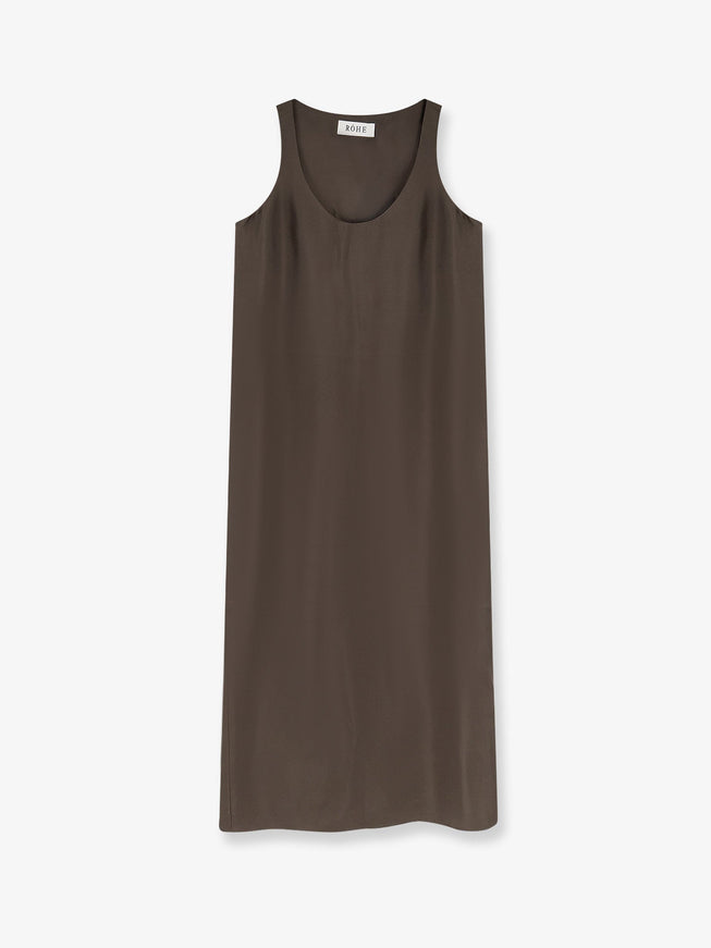 Rohe Long Silk Dress Earth